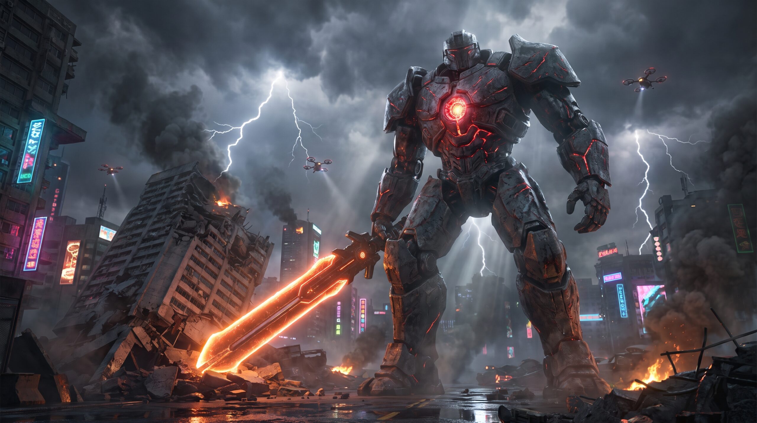 Shadow Mech Titan Wallpaper